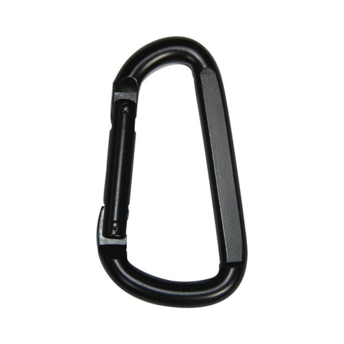 HUMMER คาราบิเนอร์เหล็กทรงลูกแพร์ รุ่น BT-244A 8*80 มม. สีดำ