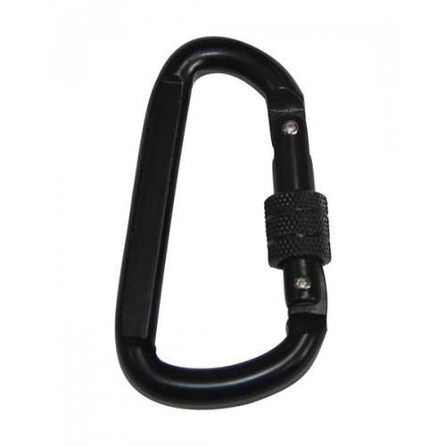 HUMMER คาราบิเนอร์เหล็กทรงดี รุ่น BT-244B 8*80 มม. สีดำ