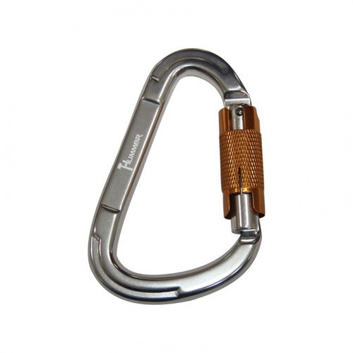 HUMMER คาราบิเนอร์อลูมิเนียมทรงดี รุ่น BT-AF812 116*74 มม. สีเงิน