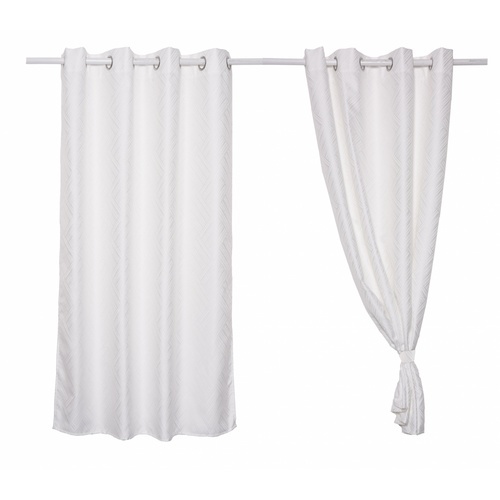 DAVINCI ผ้าม่านหน้าต่างพิมพ์ลาย A72016AW
#1WD ขนาด 140x160 ซม. สีขาว