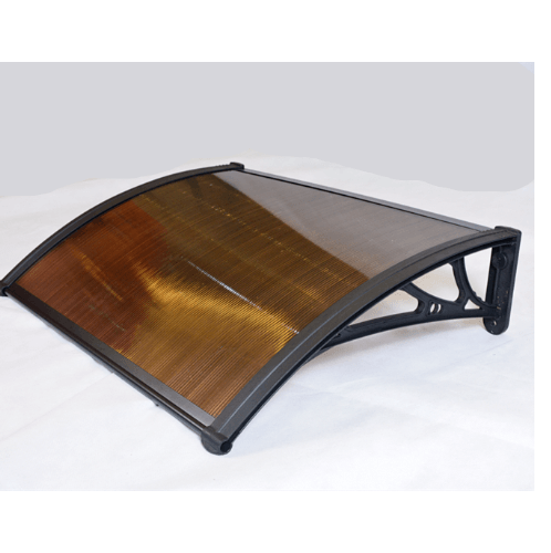 WELLINGTAN ชุดกันสาดโพลีคาร์บอเนต NWT10-1 ขนาด 100x150 ซม. 6มม. สีชา