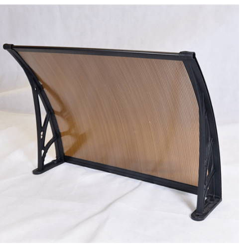 WELLINGTAN ชุดกันสาดโพลีคาร์บอเนต NWT10-1 ขนาด 100x150 ซม. 6มม. สีชา