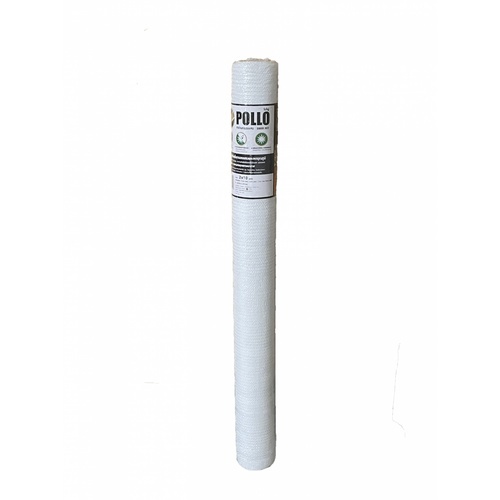 POLLO สแลน HDPE รุ่นAN07001002W ขนาด2x10ม. 80%(สามเข็ม) สีขาว