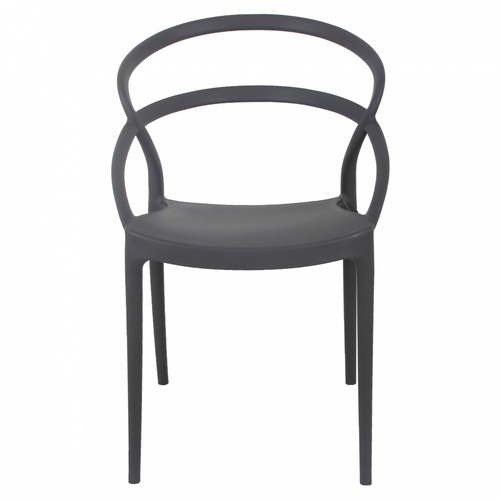 Pulito เก้าอี้พลาสติก PP-737A-GR04 ขนาด 57x52x82.5ซม. สีเทา