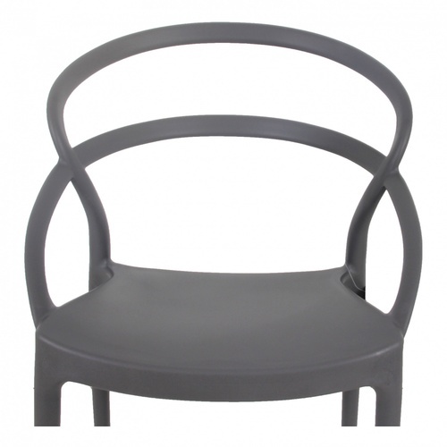 Pulito เก้าอี้พลาสติก PP-737A-GR04 ขนาด 57x52x82.5ซม. สีเทา