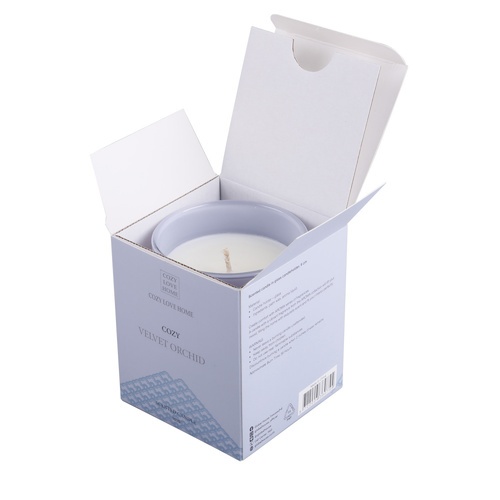 COZY เทียนหอม Velvet Orchid 8.2x9.8 ซม. สีฟ้า
