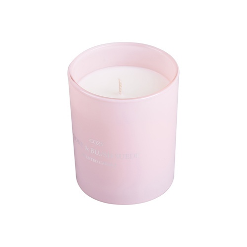 COZY เทียนหอม Peony & Blush Suede  8.2x9.8 ซม. สีชมพู