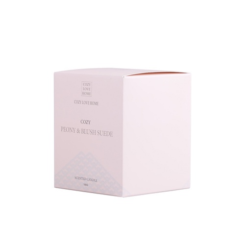 COZY เทียนหอม Peony & Blush Suede  8.2x9.8 ซม. สีชมพู