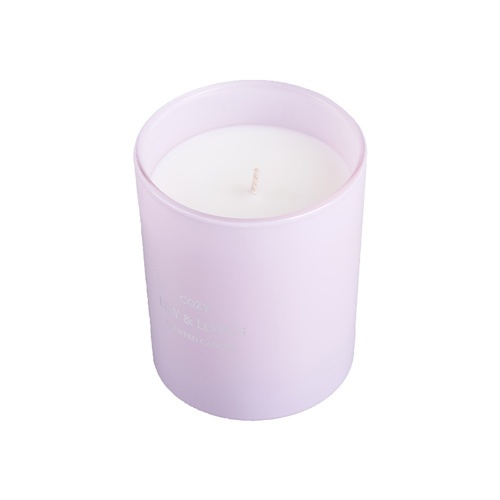 COZY เทียนหอม Lily & Lotus 8.2x9.8 ซม. สีม่วง
