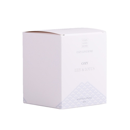 COZY เทียนหอม Lily & Lotus 8.2x9.8 ซม. สีม่วง