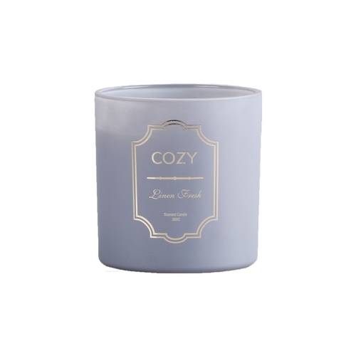 COZY เทียนหอม Linen Fresh-GR 10x11 ซม. สีเทา