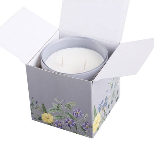 COZY เทียนหอม Linen Fresh-GR 10x11 ซม. สีเทา