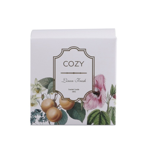 COZY เทียนหอม Linen Fresh-WH 10x11 ซม. สีขาว