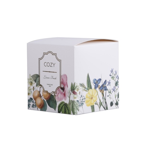 COZY เทียนหอม Linen Fresh-WH 10x11 ซม. สีขาว