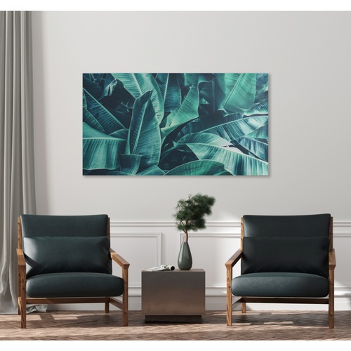 รูปภาพพิมพ์ผ้าใบ Plant C9050-2 ขนาด  90x50ซม. (ก.xส.) NICE  (ใบกล้วย)