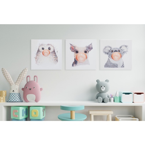 รูปภาพพิมพ์ผ้าใบ Animals C2020-10ขนาด 30x20ซม. (ก.xส.) NICE (รูป สัตว์ต่างๆ)