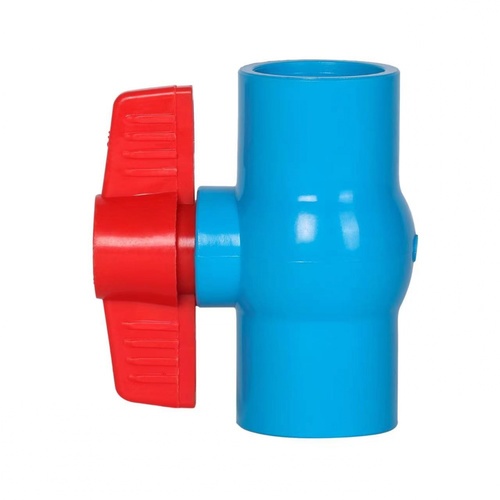 VAVO บอลวาล์วพีวีซี 2 (55) แบบสวม สีฟ้า