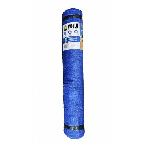 POLLO สแลน HDPE รุ่นSH3212-60 ขนาด2x50ม. 50%(สามเข็ม) สีน้ำเงิน