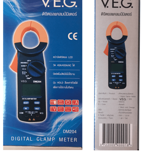 ឌីជីថល Clamp Meters ស៊េរី DM204