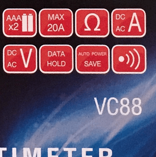 ดิจิตอล มัลติมิเตอร์ รุ่น VC-88