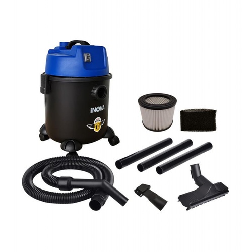 INOVA เครื่องดูดฝุ่นดูดน้ำ  1600 วัตต์ ขนาด 20 ลิตร  WL092-20L-P สีฟ้า