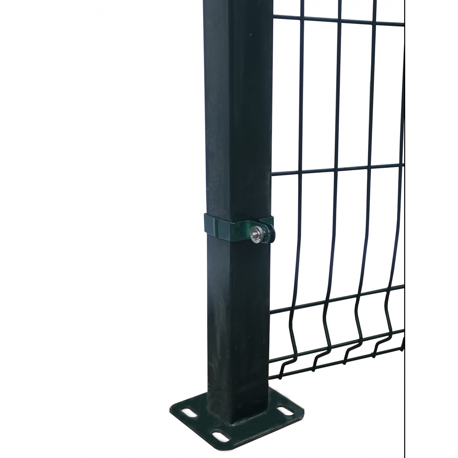 ปืนใหญ่ รั้วสำเร็จรูปชุบ PVC ขนาด กว้าง 2.5m. สูง 2.0m.  สีเขียว (เฉพาะรั้วไม่รวมเสา)