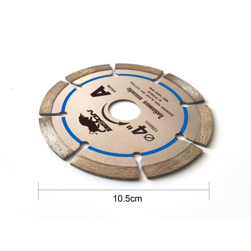 BISON ใบตัดเพชรแบบแห้ง 4 นิ้ว ตัดแห้ง รุ่น DTSB238