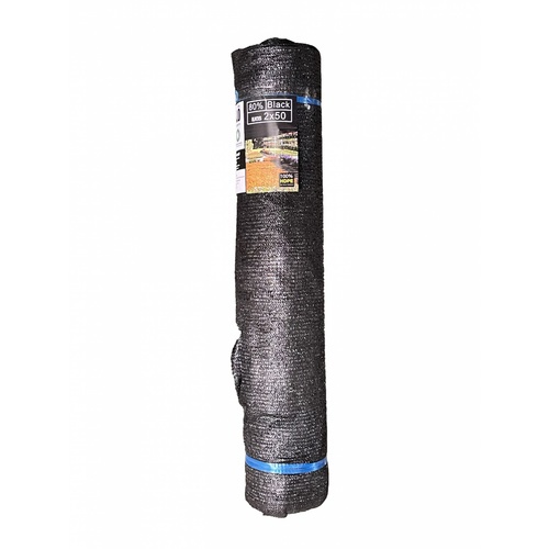 POLLO สแลน HDPE รุ่นSH3211-80 ขนาด2x50ม. 80%(สามเข็ม) สีดำ