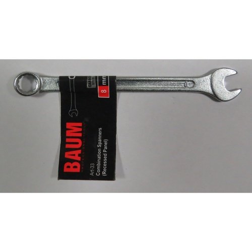 BAUM ประแจแหวนข้างปากตาย  8mm. (Carbon-Steel)