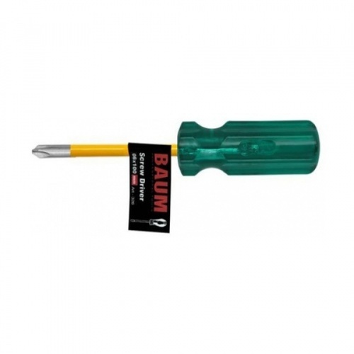 BAUM ไขควงปากแฉก ด้ามเขียว หุ้มฉนวน รุ่น 316AX-PH3X150 MM