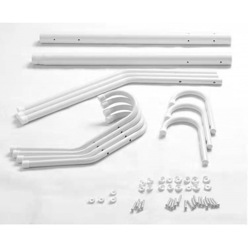 SAKU ที่แขวนหมวกและเสื้อ 3 ชั้น รุ่น JD01 ขนาด 45×45×175ซม. สีขาว