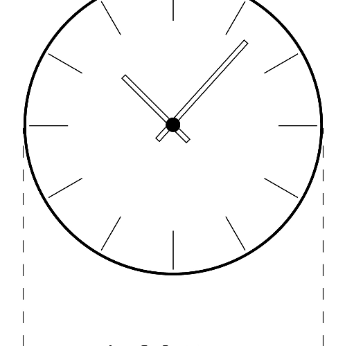 นาฬิกาติดผนัง รุ่น BE2875KJCSY ขนาด30.5×30.5×4.3 ซม. สีน้ำตาล