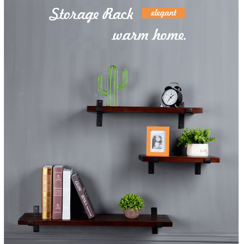 Delicato ชั้นวางของ ขนาด20X40X2ซม. รุ่น SY05 สีน้ำตาล