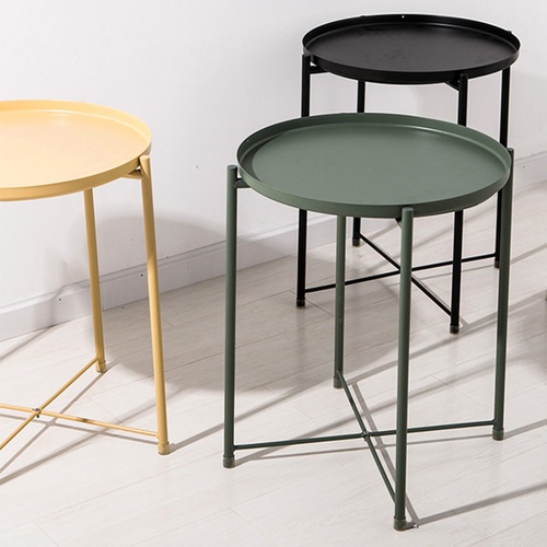 Delicatoโต๊ะวางถาด ขนาด 47.5x53ซม. รุ่น LX02 สีเขียว