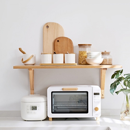 ฉากรับชั้นไม้ ขนาด28X31X1.5ซม. รุ่น LW03-WD  สีไม้