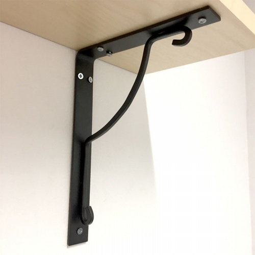 ฉากรับชั้น ขนาด18X24X1ซม. รุ่น LW06-BK  สีดำ