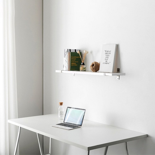 ฉากรับชั้นสแตนเลส ขนาด20X12X1ซม. รุ่น LW11-ARG  สีเงิน