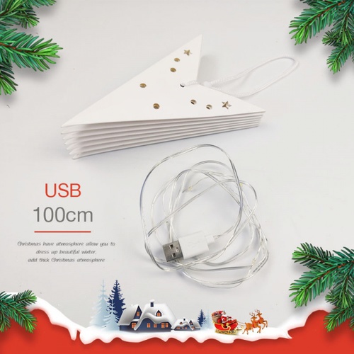 COZY ไฟประดับตกแต่งคริสต์มาส  ขนาด 30×30ซม. รุ่น SY07 สีขาว