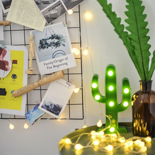 COZY LEDไฟตกแต่งรูปกระบองเพชร ขนาด 14.6×25.5×2.6 ซม.  รุ่น FM02 สีเขียว 