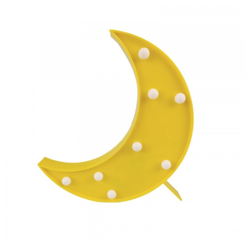 COZY LEDไฟตกแต่งรูปดวงจันทร์ ขนาด 18×24.5×3 ซม.  รุ่น FM10 สีเหลือง 