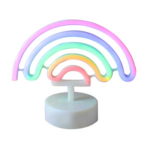 COZY LEDไฟนีออนรูปสายรุ้ง  ขนาด 24.5×28.5×8.5 ซม.  รุ่น ST-13 คละสี