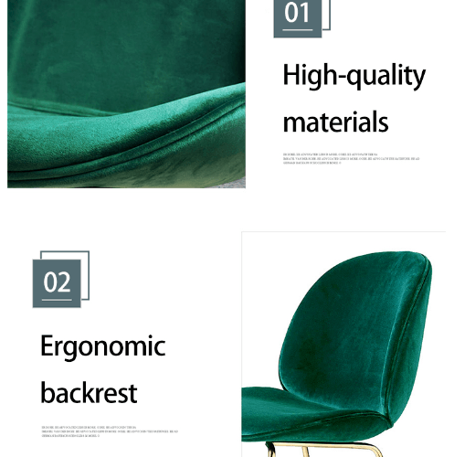 Pulito เก้าอี้ 52.5×50×89cm รุ่น SQ008 สีเขียว
