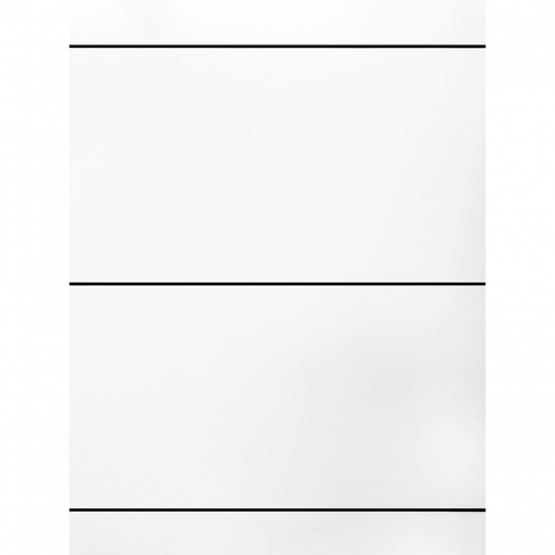 WELLINGTAN ประตู WPC รุ่น WPC-01 (สำหรับใช้ภายใน) บานทึบเซาะร่องดำ ขนาด 80x200 ซม. สีขาวมุข (ไม่เจาะลูกบิด)