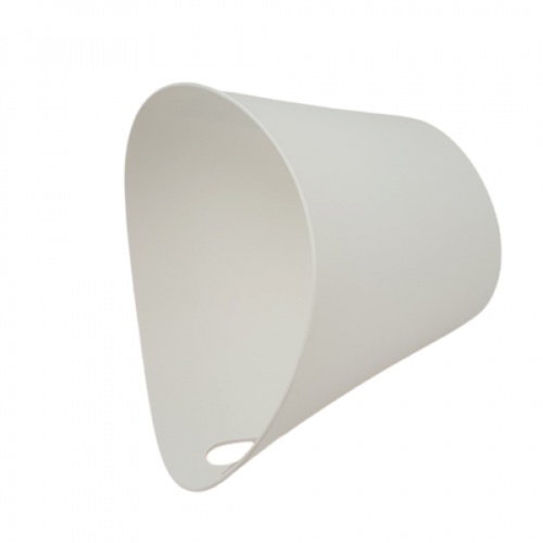 GOME ตะกร้าพลาสติกเล็กทรงกระบอกมีหู DYS027  ขนาด 11x17x17 ซม.สีขาว