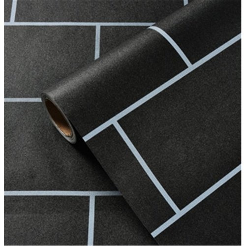 TAPIO วอลเปเปอร์  45ซม.x10ม. ลาย Brick BYD019 สีดำ