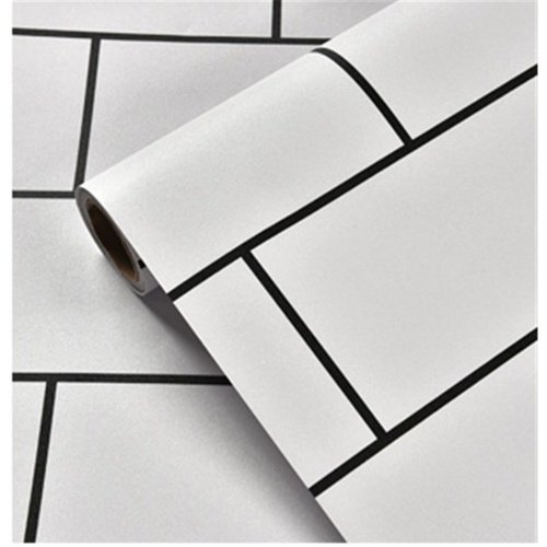 TAPIO วอลเปเปอร์แบบมีกาว 45x1000ซม. ลาย Brick BYD020 สีขาว