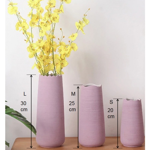 COZY แจกันตกแต่ง Size S QM037 สีชมพู