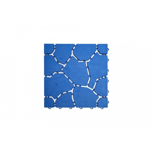 Primo แผ่นกันลื่นPVCลายหินใหญ่ (4ชิ้น/แพ๊ค) รุ่น Mountain BYF001-BU  ขนาด 30×30 ซม. สีน้ำเงิน