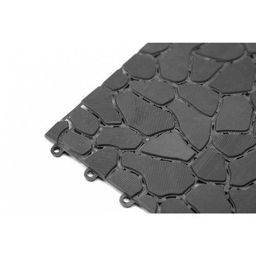 Primo แผ่นกันลื่นPVCลายหินเล็ก (4ชิ้น/แพ๊ค) รุ่น Rock Stone BYF003-GY ขนาด 28×28x0.7 ซม. สีเทา