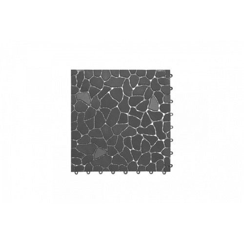 Primo แผ่นกันลื่นPVCลายหินเล็ก (4ชิ้น/แพ๊ค) รุ่น Rock Stone BYF003-GY ขนาด 28×28x0.7 ซม. สีเทา